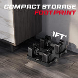 Keppi Adjustable Dumbbells Set-40lb Pair, Anti-Slip Metal Fast Adjust Weight Handle, Exercise & Fitness for Full Body Workout -DBA40(Pair)