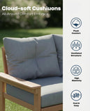 7-Pc HDPE Outdoor Sofa Set w/Tables