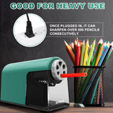 AFMAT 6 Holes Pencil Sharpener for 6-11mm Pencils and Electric Pencil Sharpener for 6-12mm Pencils, 2 Pack