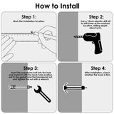 NELOMO Battle Rope Hanger Anchor Strap Kit Battle Rope Storage Rack Battle Rope Fastening Hook Wall Mount Exercise Rope Organiser Home Gym or Commercial Gym NELOMO