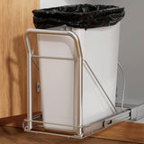 Pull Out Trash Can Under Cabinet with Soft-Close Slides，Heavy Duty Slide Out Under Sink Garbage Can (Not Included Trash Can)