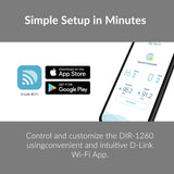 D-Link WiFi Router AC1200 High Power Gigabit Ethernet Dual Band Mesh Wireless Internet for Home