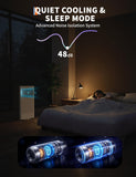 8000 BTU Portable Air Conditioner 3-in-1 Cooling AC Portable Air Conditioner for Room with Sleep Mode, Ventless Floor Air Conditioner, 3 Speeds Fan & Dehumidifier