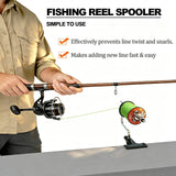 ENTXNH Fishing Line Spooler, Reel Winder Spooling Station for Spinning & Baitcasting Reels, Adjustable Anti-Twist & Snarl-preventing Design, Fits Multiple Line Spool Sizes