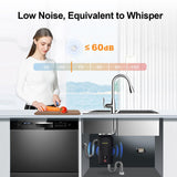 Garbage Disposal 3/4 HP for Kitchen sink Quiet with Power Cord, Easy install, Food Waste Disposer Stainless Steel Grind 0.75 Horsepower (A600)