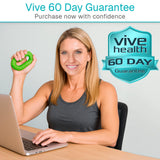 Vive Hand Strengthener Grip Ring - Forearm Ring Hand Exercisers - Silicone Squeezer Gripper for Muscle Strengthening Training Tool - Arthritis Finger Physical Therapy PT Kit Trainer (Textured 2 Pack)