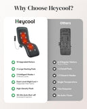 Heycool Full Body Massage Mat with Heat [2026 Upgraded], 10-Motor Vibration Massage Pad for Chair Bed Sofa, 2 Heat Levels, 5 Massage Modes, Foldable Memory Foam Back Massager for Home Office