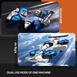 Xelabrion Remote Control Airplane Car Toys for Kids Ages 4-6-8-10-12, 2-in-1 Foam RC Plane Car Jet Mini Drone, Racing Car Stunt Plane Toys for Kids Boys Beginners 4 5 6 7 8 9 Year Indoor Outdoor Play