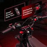 Heybike Electric Dirt Bike, Peak 4160W E Dirt Bike with 52V 26AH Battery