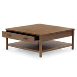 SAFAVIEH Couture Collection Jaylessa Medium Oak 1-Drawer Coffee Table