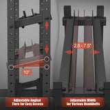 3-Tier Dumbbell Rack Stand Only, 1100LB Capacity Adjustable Weight Rack for Home Gym, Heavy-Duty Weight Stand for Dumbbells & Kettlebells(Rack Only) Jusgym