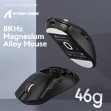 ATTACK SHARK R3 Magnesium Alloy Wireless Gaming Mouse, Black&Tape