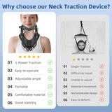 Holniva Neck Stretcher Cervical Traction, Adjustable Cervical Neck Traction Device, Neck Braces for Neck Pain and Support, Ergonomic Design - FSA Eligible/HSA Eligible