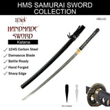 Hand Forged 1045 Carbon Steel Coiled Dragon Katana Full Tang Sword