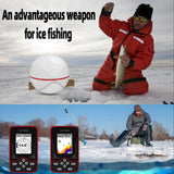 RICANK Portable Kayak Fish Finder - Fish Depth Finder for Boats - Rechargeable Transducer Fishing Gear Kayak Fishing Accessories Fishfinder Fish Finders & Depth Finders for Boats
