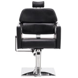 BarberPub Classic Recliner Leathern Barber Chair Heavy Duty Hair Spa Salon Styling Beauty Equipment 3126 (Black)