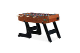 KICK Monarch 48" Folding Foosball Table (Brown) – Compact Indoor Game Table