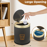 onlcuk Smart Bathroom Trash Can Garbage Can with Lid, 2.8 Gallon Motion Sensor Trash Bin