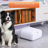 funest Bathroom Trash Can, 3.3 Gallon Slim Trash Can with Lid,