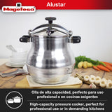 23.2 Quart Pressure Cooker, recommended use for professionals, made of extra thick aluminum, express MAGEFESA