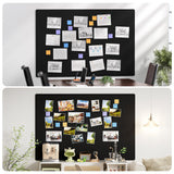 MaxGear Extra Large Bulletin Board 72" x 48", Foldable Felt Board Vision Board Supplies, Cork Board for Office, Home, School, Small Pin Boards for Walls Decorative Display Board Black