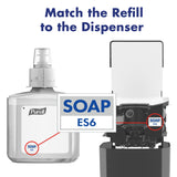 PURELL ES6 Automatic Wall-Mounted Hand Soap Dispenser, Graphite, Compatible with 1200 mL PURELL HEALTHY SOAP Refills (Pack of 1) - 6434-01 - Manufactured by GOJO, Inc.