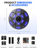 Music Boxing Training Machine for Kids & Adults - 9 Modes & 9 Speeds,Bluetooth Smart Boxing Machine,Wall Target Punching Workout,Reflex Training Suitable