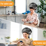 Hooded Hair Dryer, Standing Hair Dryer on Wheels, Sit Under Dryer with 3 Temperature Settings, for Salon, Spa or at Home Use Black