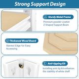 PrimeZone 2 Packs 36" W x 16" D x 72" H Closet Storage Shelves - 5 Tier White Metal Connector Shelving, Adjustable Heavy Duty Garage Shelves, Utility Rack Organizer Shelf for Kitchen Pantry Garage