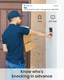 5MP Doorbell Camera Wireless No Subscription- Video Doorbell Wireless with Chime, Doorbell with Camera, Voice Changer ieGeek