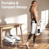 DamKee Under Desk Elliptical Exercise Machine, Electric Ellipse Leg Exerciser as Seen on TV, 15 Speeds Foot Exerciser While Sitting for Seniors