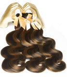 MLIP Body Wave Bundles Human Hair, 100% Raw Indian Hair, Full & Thick