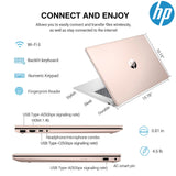 HP 17 Touchscreen Laptop Computer, 17.3 Inch HD+ Touch Screen Business Laptop PC, Intel Core i7, 16GB RAM 1TB SSD, Windows 11 Pro, 10 Key Backlit Keyboard, Fingerprint, Rose Gold
