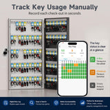120 Key Lock Box Smart Key Organier Cabinet with Keypad & App for Office