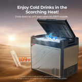 BougeRV 12 Volt Portable Refrigerator, 81 Quart Rocky V2.0 Dual Zone Car Fridge Freezer with LG Compressor, Compressor Cooler
