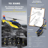 RC Helicopter Model, EC-135 1/36 2.4G 6CH Direct Drive RC 3D/6G Helicopter Model with 2507 Brushless Motor and 6-Axis Gyroscope (RTF Version)
