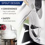 ARC 52QT Stainless Steel Steamer Pot With Portable Propane Burner For Outdoor Cooking, Seafood Crab-Vegetable-Tamale Large Pot with Water Spout, Divider and Steamer Rack, High Efficiency Stove
