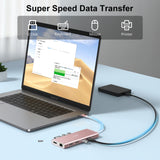 USB C Laptop Docking Station Dual Monitor HDMI USB C Hub Type C Dongle Dock