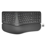 Split Ergonomic Keyboard with Palm Rest,2.4G USB Wireless