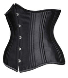 SHAPERX Women 24 Double Steel Boned Longline Heavy Duty Waist Training Corsets Body Shaper,SZ1971-Black-L