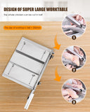 CGOLDENWALL 2 BLADES Manual Ribs Meat Chopper Slicer Stainless Steel Hard Bone Cutter Beef Mutton Household Vegetable Food Slicer Slicing Machine for Whole Chicken Rib Spine