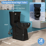 Simple Project 21 Inch Black Toilet, Handicap Toilets for Senior
