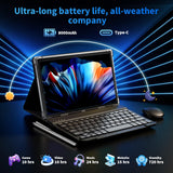 10 Inch Tablet with Keyboard, Android 15 Tablet with Gemini AI, 24GB+256GB+2TB Expand