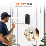 Fazoxo 2K FHD Wireless Camera for Home Security,Wi-Fi Video Doorbell Camera