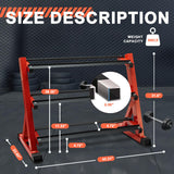 Prime Prosperity Dumbbell Rack 3 Tier Heavy Duty Weight Organizer Dumbbell Storage Stand Holder 1100lbs Capacity Quick Assembly Dumbbell Weight Storage Rack For Home Gym, Red (Rack Only)