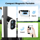 Real HD Golf Rangefinder with Slope, 1,200 Yards Range Finder Golf, 7X Magnification with Magnet, Flag Lock Vibration