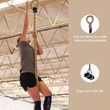 VIVITORY Gym Fitness Training Climbing Ropes, Workout Gym Climbing Rope, Home Training and Fitness Workouts,1.5'' in Diameter, Available 10, 15, 25, 30 Ft (10 ft) VIVITORY