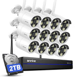 ANNKE Wireless Security Camera System 2TB Hard Drive, 16CH 4K WiFi NVR Kit