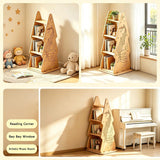 Tree Bookshelf,Rotating Bookcase,Book Organizer Shelves