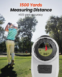 Bestsee Golf Rangefinder with Slope - 1500 Yards Laser Range Finder Golf,High-Precision Flag Pole Locking Vibration